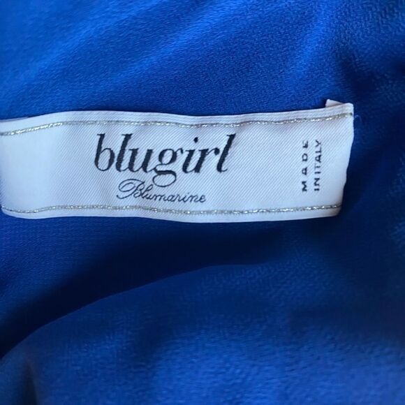Blugirl Bluemarine Ruffled Dress Italy US Size 4 - Picture 8 of 11